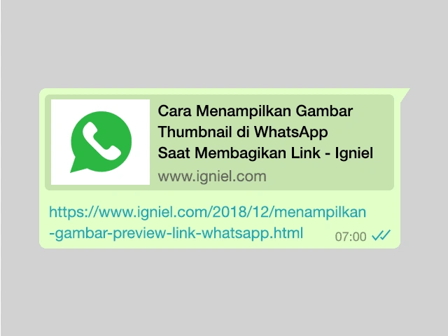 Cara Menampilkan Gambar Thumbnail Blog di WhatsApp Saat Membagikan Link