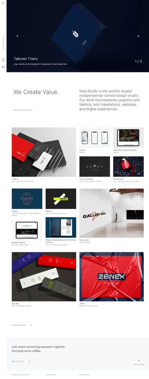 Web Profil Perusahaan Lojikala Kalastudio.id