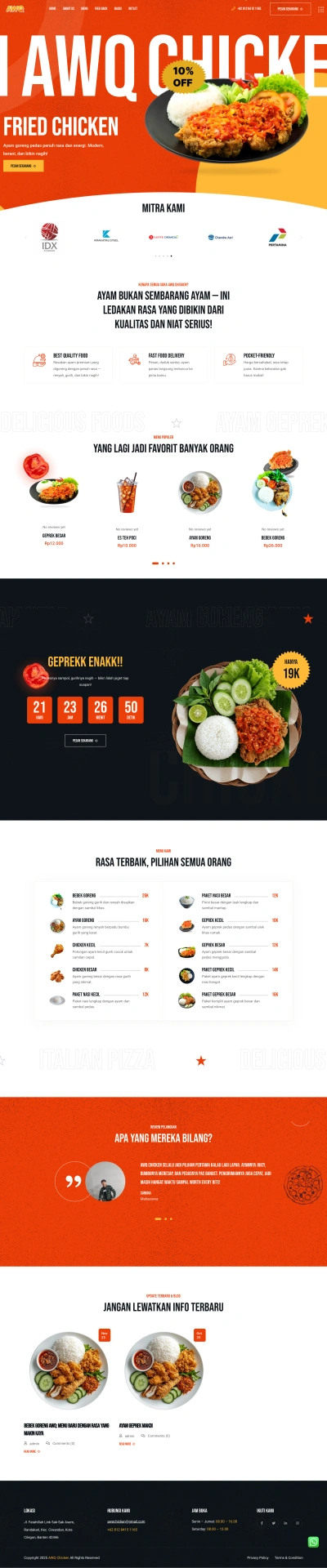 Web Profil Outlet AWQ Chicken