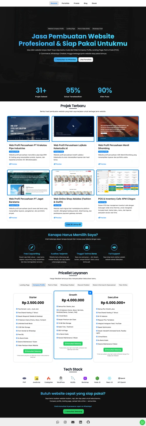 Web Portofolio Pribadi Arif