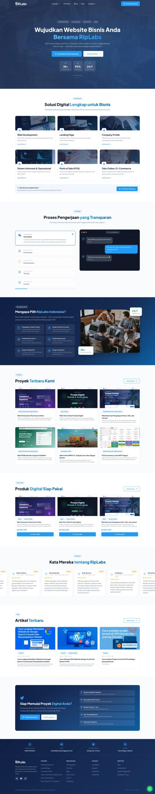 Web Profil RipLabs Indonesia