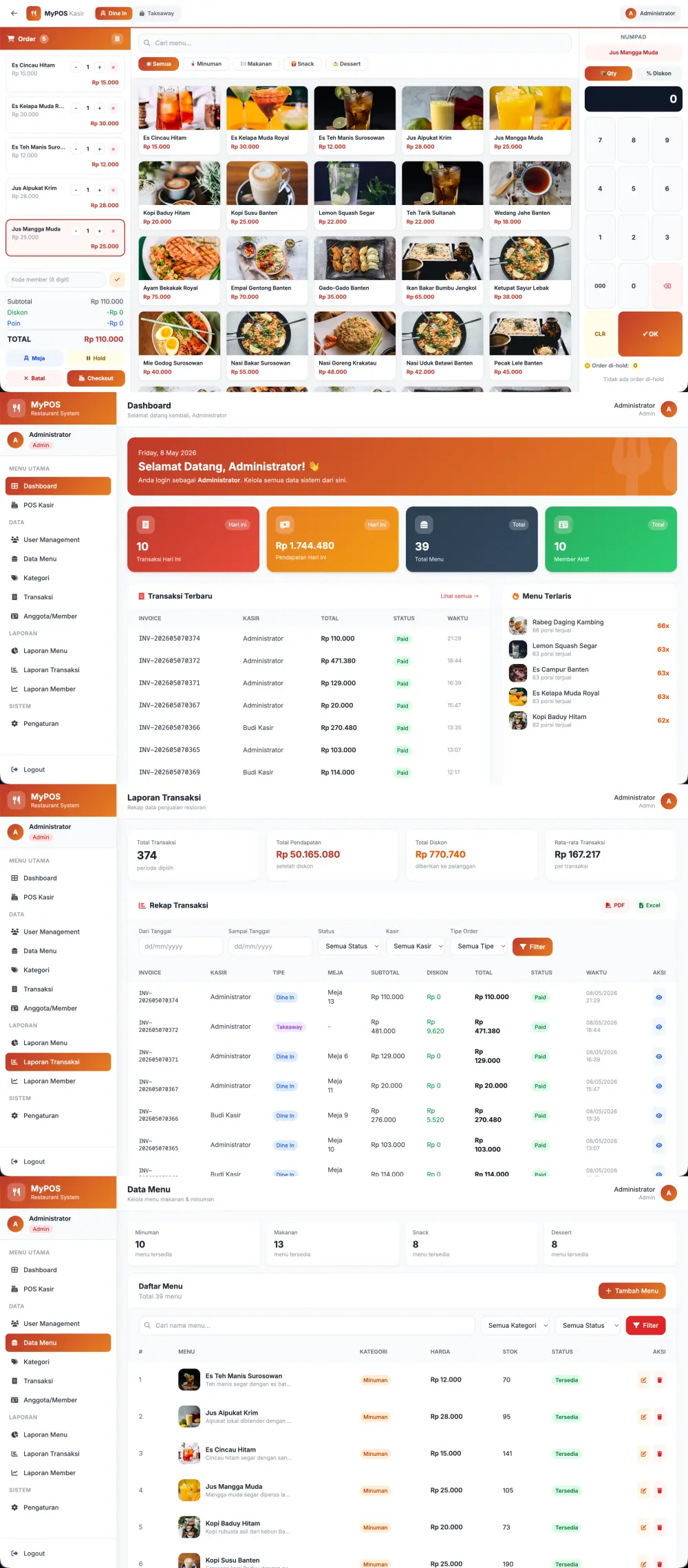 Web POS Kasir + Inventory - MyPOS