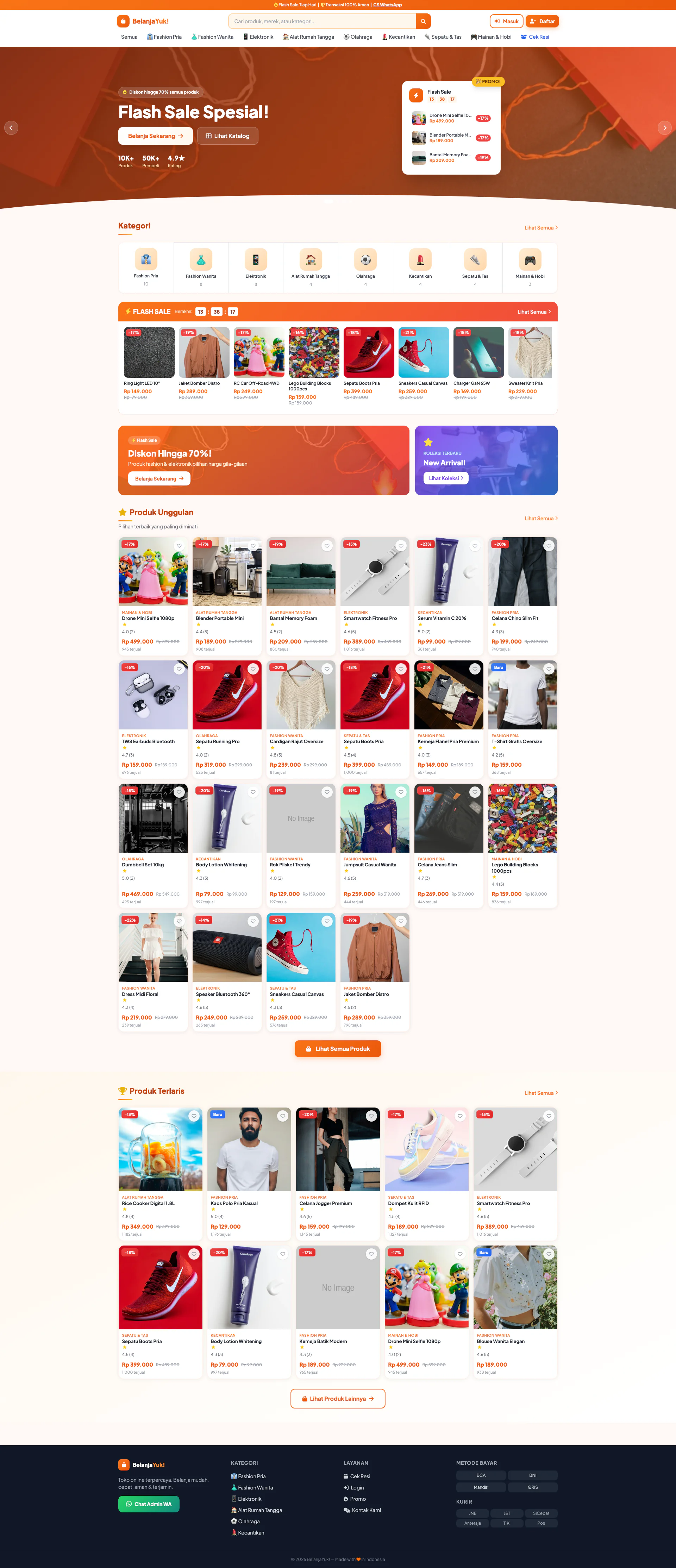 Web Marketplace & Kurir