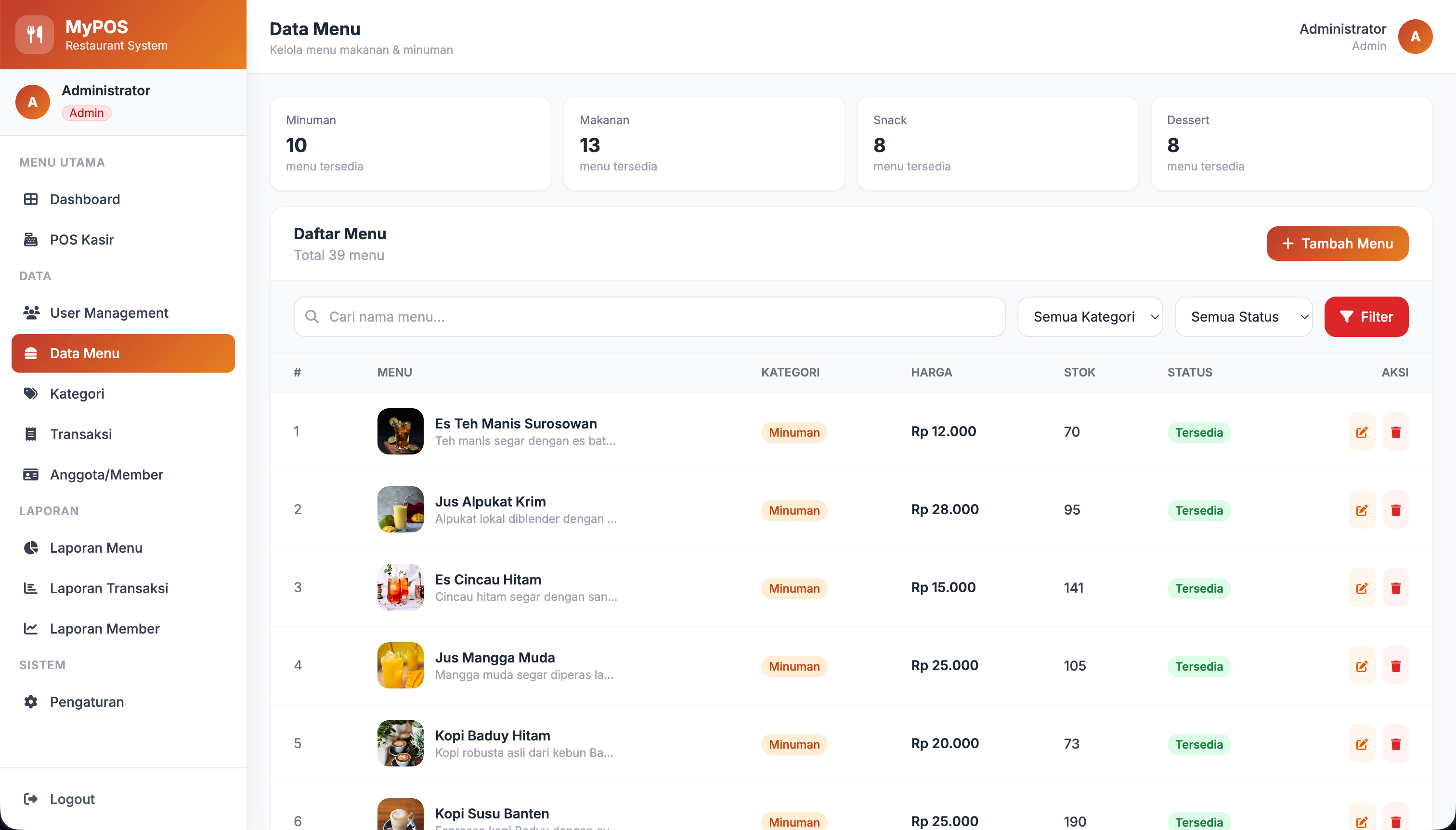 Gallery Web POS Kasir + Inventory - MyPOS
